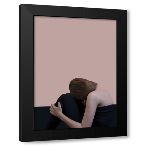 Tour Black Modern Wood Framed Art Print by Design Fabrikken