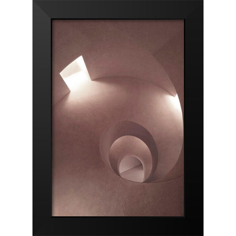 Room 2 Black Modern Wood Framed Art Print by Design Fabrikken