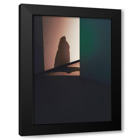 Room 3 Black Modern Wood Framed Art Print by Design Fabrikken