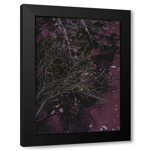 River of Wine Black Modern Wood Framed Art Print with Double Matting by Design Fabrikken