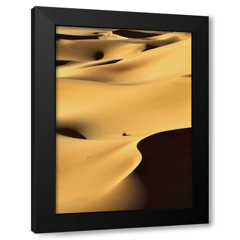 In the Dunes 1 Black Modern Wood Framed Art Print with Double Matting by Design Fabrikken