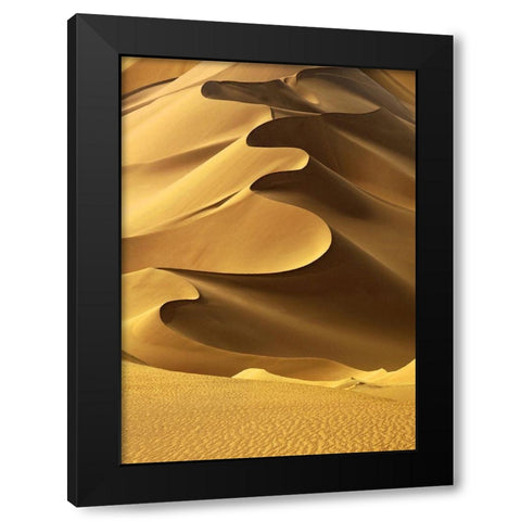 In the Dunes 2 Black Modern Wood Framed Art Print by Design Fabrikken