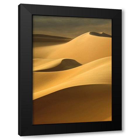 In the Dunes 3 Black Modern Wood Framed Art Print by Design Fabrikken