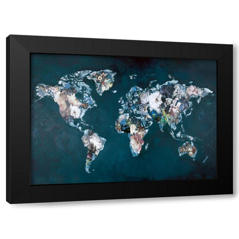 Haute Couture World Black Modern Wood Framed Art Print with Double Matting by Design Fabrikken