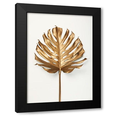 Monstrea Gold Leaf Black Modern Wood Framed Art Print with Double Matting by Design Fabrikken