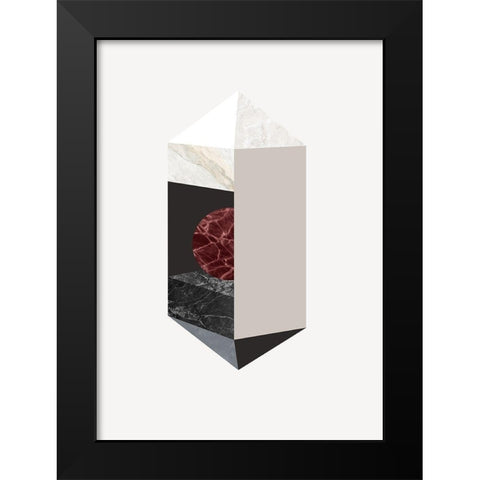 Scene 1 Black Modern Wood Framed Art Print by Design Fabrikken
