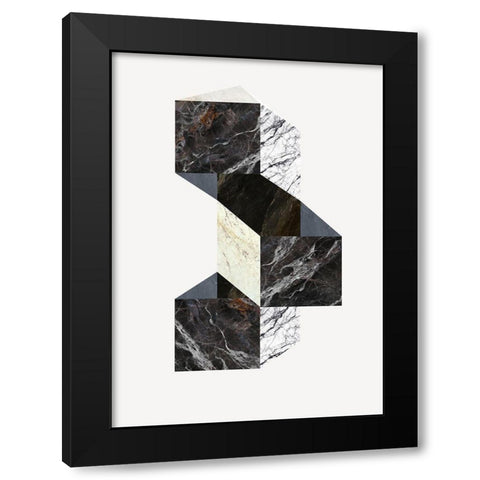 Scene 3 Black Modern Wood Framed Art Print by Design Fabrikken