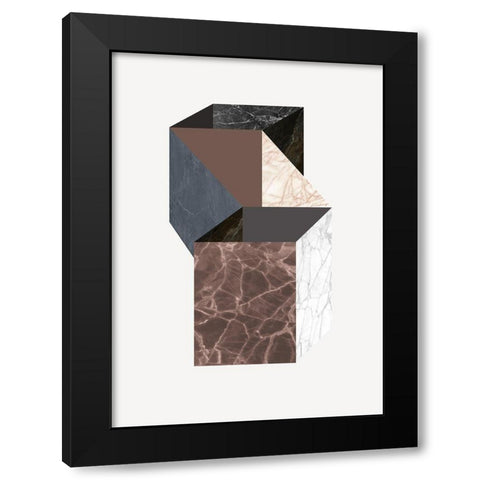 Scene 4 Black Modern Wood Framed Art Print by Design Fabrikken