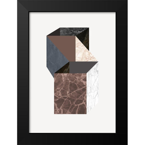 Scene 4 Black Modern Wood Framed Art Print by Design Fabrikken