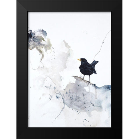 Curiosity 2 Black Modern Wood Framed Art Print by Design Fabrikken