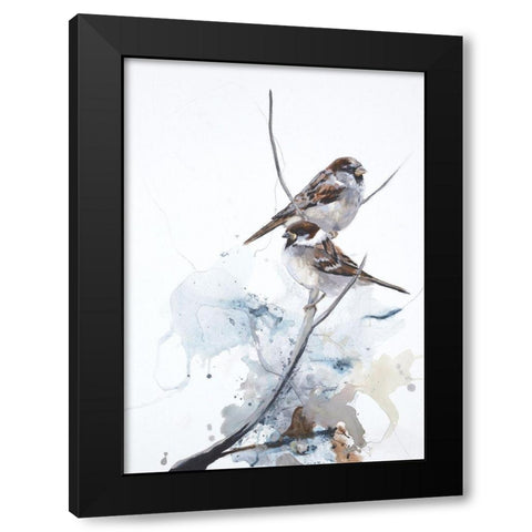 Curiosity 1 Black Modern Wood Framed Art Print by Design Fabrikken