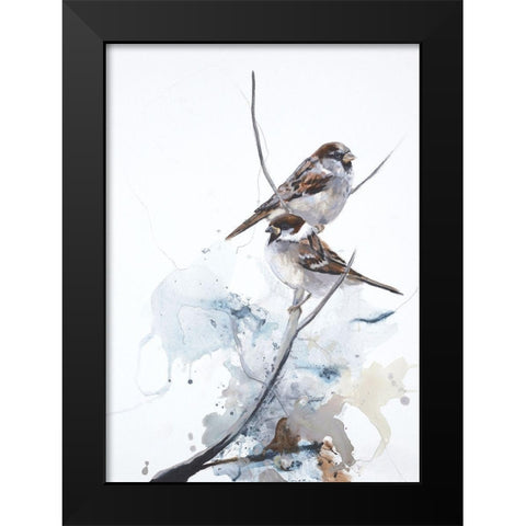 Curiosity 1 Black Modern Wood Framed Art Print by Design Fabrikken
