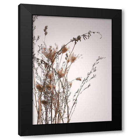 Everlasting Black Modern Wood Framed Art Print by Design Fabrikken