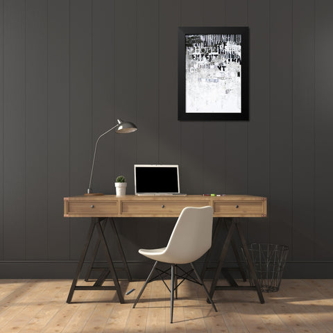 Hope Black Modern Wood Framed Art Print by Design Fabrikken