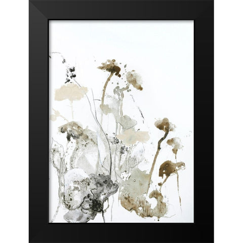 These Days 1 Black Modern Wood Framed Art Print by Design Fabrikken