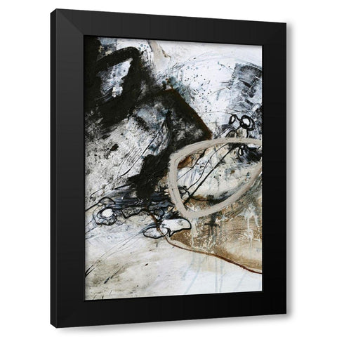 Black and White 2 Black Modern Wood Framed Art Print with Double Matting by Design Fabrikken