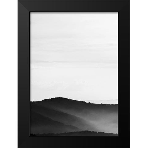 Mystic Scenery 2 Black Modern Wood Framed Art Print by Design Fabrikken