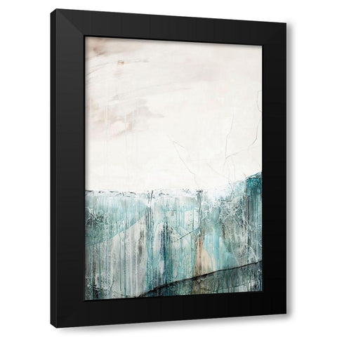 Balance Black Modern Wood Framed Art Print by Design Fabrikken