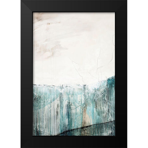 Balance Black Modern Wood Framed Art Print by Design Fabrikken
