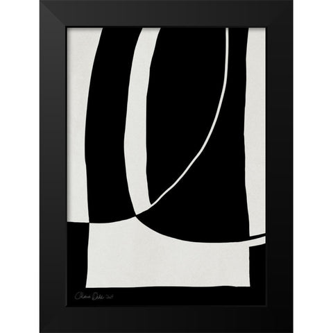 Black Ops 1 Black Modern Wood Framed Art Print by Design Fabrikken