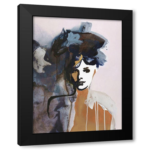 Colorful Life 1 Black Modern Wood Framed Art Print by Design Fabrikken