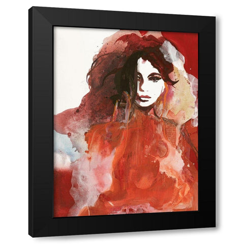 Colorful Life 3 Black Modern Wood Framed Art Print with Double Matting by Design Fabrikken