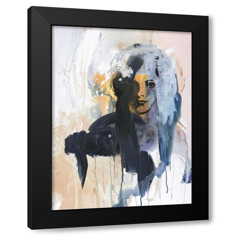 Colorful Life 4 Black Modern Wood Framed Art Print with Double Matting by Design Fabrikken
