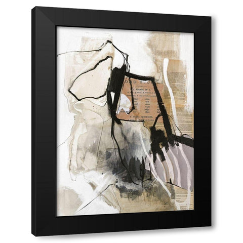 Clipping Black Modern Wood Framed Art Print with Double Matting by Design Fabrikken