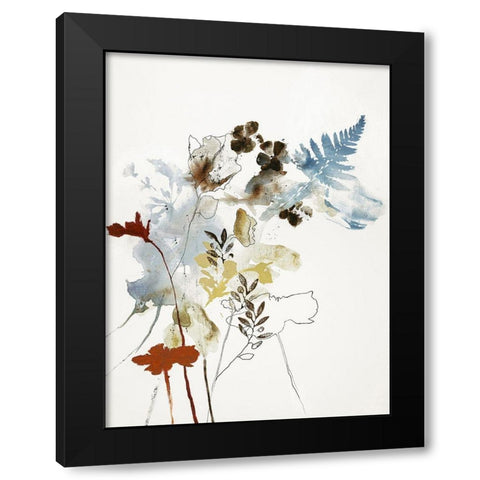 Weightless 1 Black Modern Wood Framed Art Print with Double Matting by Design Fabrikken