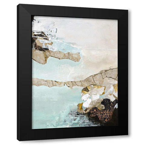 Art Piece 1 Black Modern Wood Framed Art Print by Design Fabrikken