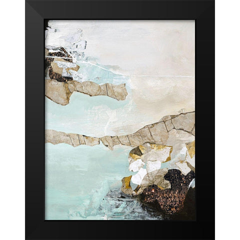 Art Piece 1 Black Modern Wood Framed Art Print by Design Fabrikken