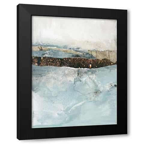 Art Piece 2 Black Modern Wood Framed Art Print by Design Fabrikken