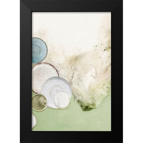 The Art of Taste 4 Black Modern Wood Framed Art Print by Design Fabrikken