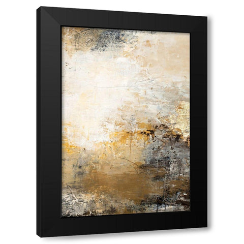 Milestone 1 Black Modern Wood Framed Art Print by Design Fabrikken