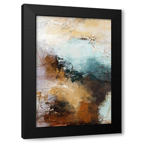 Milestone 3 Black Modern Wood Framed Art Print by Design Fabrikken