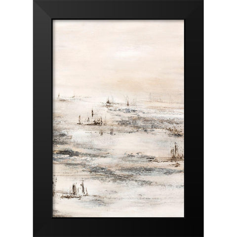 Lifestyle 2 Black Modern Wood Framed Art Print by Design Fabrikken