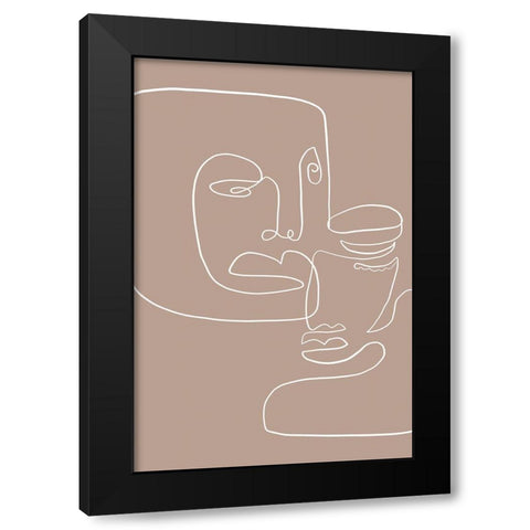 Moments 2 Black Modern Wood Framed Art Print by Design Fabrikken