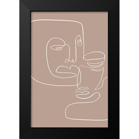 Moments 2 Black Modern Wood Framed Art Print by Design Fabrikken