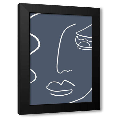 Moments 3 Black Modern Wood Framed Art Print by Design Fabrikken