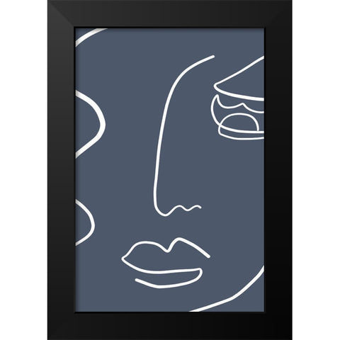 Moments 3 Black Modern Wood Framed Art Print by Design Fabrikken