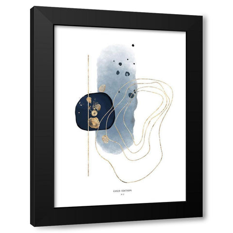 Gold Edition No 3 Black Modern Wood Framed Art Print with Double Matting by Design Fabrikken