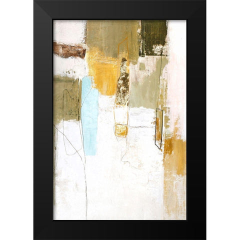 Mingle 3 Black Modern Wood Framed Art Print by Design Fabrikken