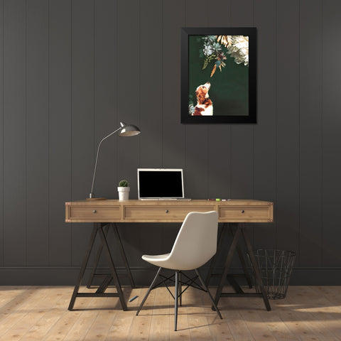 Pet Couture 1 Black Modern Wood Framed Art Print by Design Fabrikken