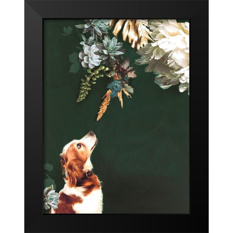 Pet Couture 1 Black Modern Wood Framed Art Print by Design Fabrikken