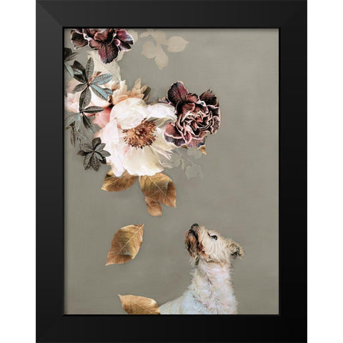 Pet Couture 2 Black Modern Wood Framed Art Print by Design Fabrikken