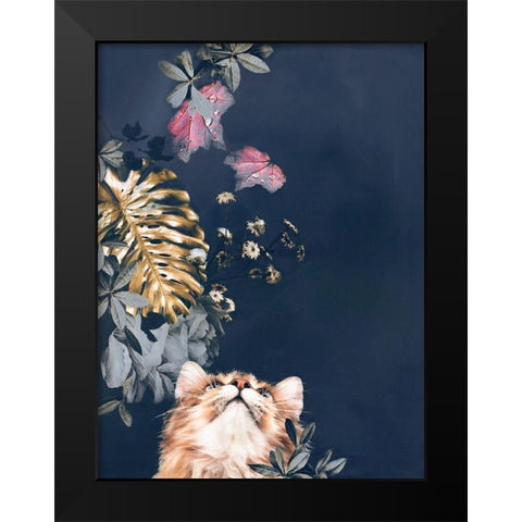 Pet Couture 3 Black Modern Wood Framed Art Print by Design Fabrikken