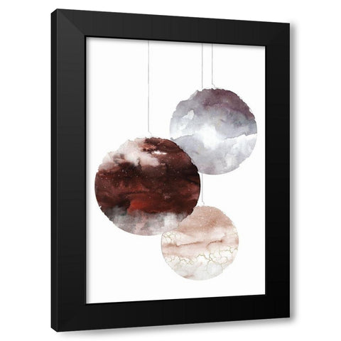 Holiday Time 3 Black Modern Wood Framed Art Print with Double Matting by Design Fabrikken