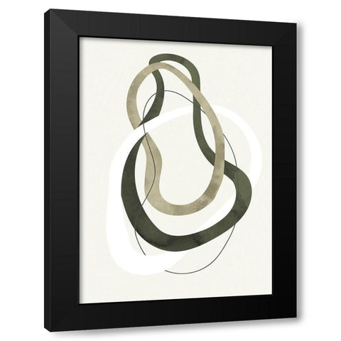 Acrobat 2 Black Modern Wood Framed Art Print with Double Matting by Design Fabrikken