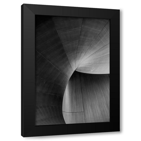 Architecture Black Modern Wood Framed Art Print with Double Matting by Design Fabrikken