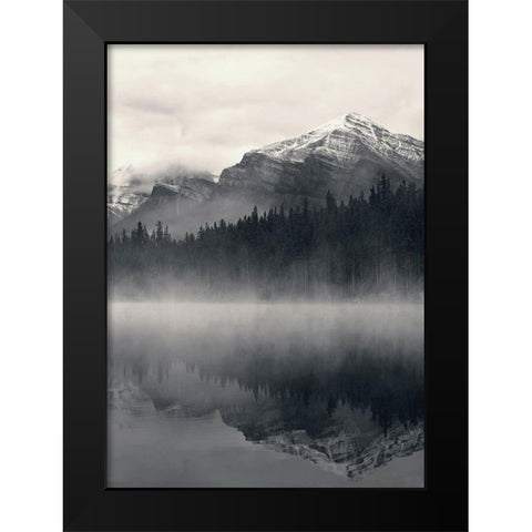 The Great Escape Black Modern Wood Framed Art Print by Design Fabrikken